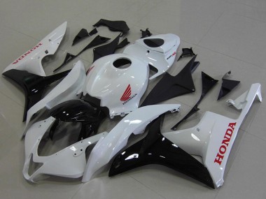 Best 2007-2008 Honda CBR600RR Motorcycle Fairings - White Glossy Black Red