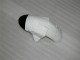 2007-2008 Kawasaki ZX6R Motorcycle Fairings - Black White
