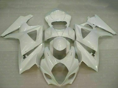 Best 2007-2008 Suzuki GSXR 1000 Motorcycle Fairings - White