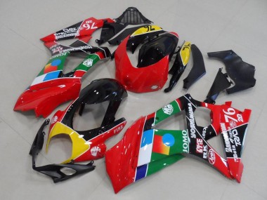 Best 2007-2008 Suzuki GSXR 1000 Motorcycle Fairings - Red Yellow Black Blue White Green