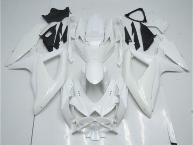 Best 2008-2010 Suzuki GSXR 600/750 Motorcycle Fairing - White