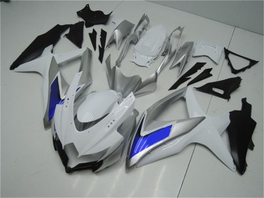 Best 2008-2010 Suzuki GSXR 600/750 Motorcycle Fairings - Silver White Blue Black