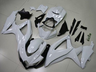 Best 2008-2010 Suzuki GSXR 600/750 Motorcycle Fairings - Glossy White