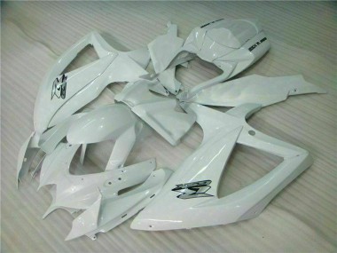 Best 2008-2010 Suzuki GSXR 600/750 Motorcycle Fairings - White