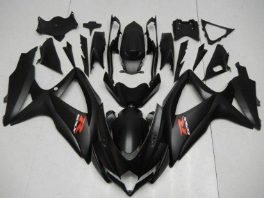 Best 2008-2010 Suzuki GSXR 600/750 Motorcycle Fairings - Matte Black Red