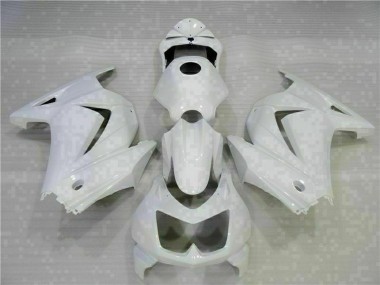 Best 2008-2012 Kawasaki EX250 Motorcycle Fairings - White