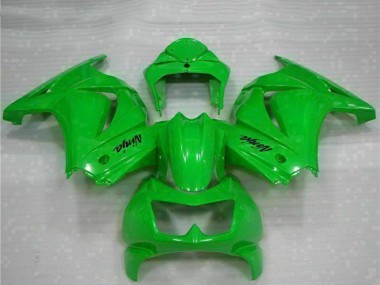Best 2008-2012 Kawasaki EX250 Motorcycle Fairings - Green
