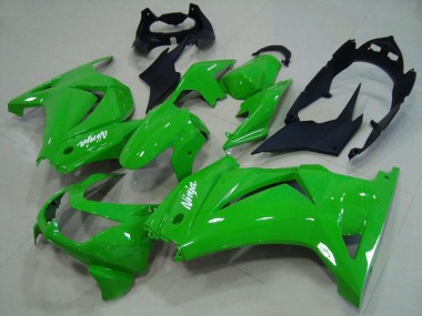 Best 2008-2012 Kawasaki ZX250R Motorcycle Fairing - Green