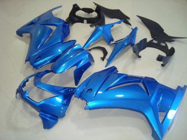Best 2008-2012 Kawasaki ZX250R Motorcycle Fairings - Light Blue OEM Style