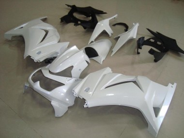 Best 2008-2012 Kawasaki ZX250R Motorcycle Fairings - Pearl White