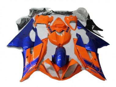 Best 2008-2016 Yamaha YZF R6 Motorcycle Fairings - Orange Blue