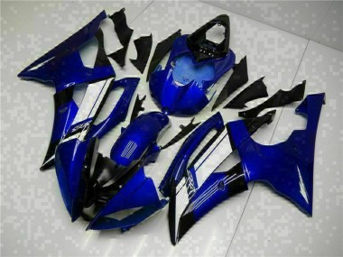Best 2008-2016 Yamaha YZF R6 Motorcycle Fairings - Blue White