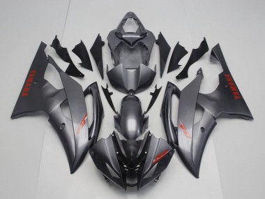 Best 2008-2016 Yamaha YZF R6 Motorcycle Fairing - Grey Red Decals