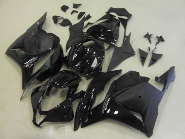 Best 2009-2012 Honda CBR600RR Motorcycle Fairings - Glossy Black Matte Black OEM Style