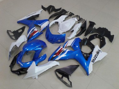Best 2009-2016 Suzuki GSXR 1000 Abs Fairing Kits - White Blue Black