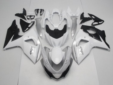 Best 2009-2016 Suzuki GSXR 1000 Motorcycle Fairings - White Black OEM Style