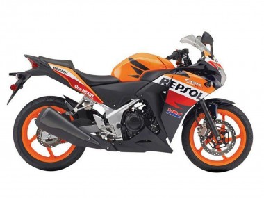 Best 2011-2015 Honda CBR250RR Motorcycle Fairings - Orange White Red Glossy Black Repsol HRC