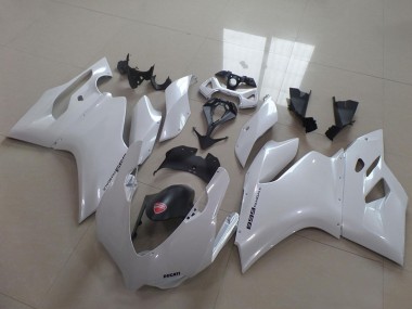 Best 2011-2014 Ducati 1199 Motorcycle Fairings - White Black