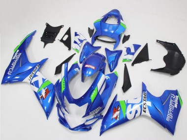 Best 2011-2024 Suzuki GSXR 600/750 Motorcycle Fairings - Blue White Green