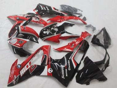 Best 2015-2016 BMW S1000RR Motorcycle Fairing - White Red Glossy Black