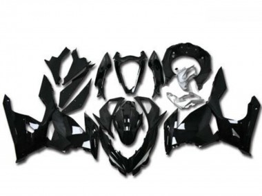 Best 2018-2024 Kawasaki EX400 Motorcycle Fairings - Glossy Black
