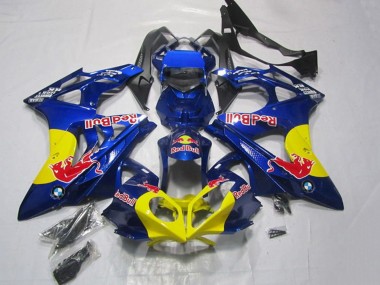 Best 2009-2014 BMW S1000RR Motorcycle Fairings - Blue Yellow Red Bull