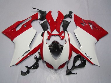 Best 2011-2014 Ducati 1199 Motorcycle Fairings - White Red Black