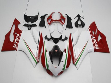 Best 2011-2014 Ducati 1199 Bike Fairings - White Red Black Green