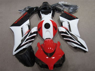 Best 2004-2005 Honda CBR1000RR Motorcycle Fairing - White Red Glossy Black