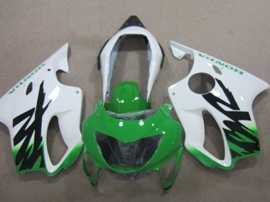 Best 1999-2000 Honda CBR600 F4 Motorcycle Fairings - White Green