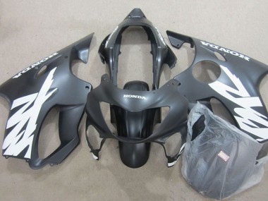 Best 1999-2000 Honda CBR600 F4 Motorcycle Fairings - Matte Black Red Decals