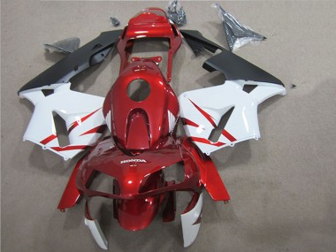 Best 2005-2006 Honda CBR600RR Bike Fairings - Red White Black