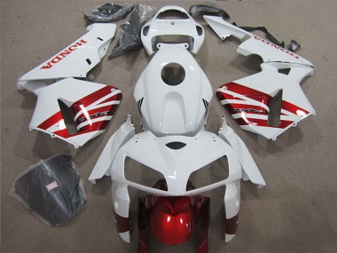 Best 2005-2006 Honda CBR600RR Motorcycle Fairing - White Red