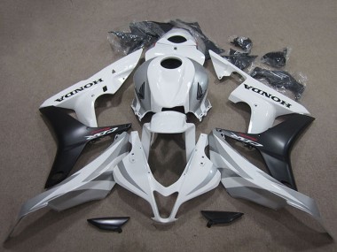 Best 2007-2008 Honda CBR600RR Bike Fairings - White Matte Black