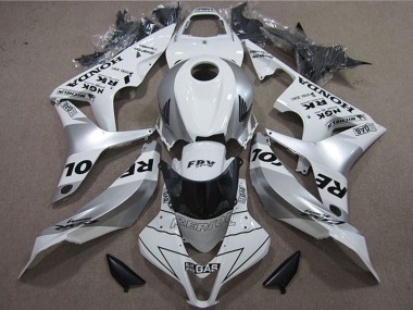 Best 2007-2008 Honda CBR600RR Motorcycle Fairings - White Silver Black Repsol
