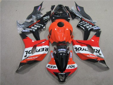 Best 2007-2008 Honda CBR600RR Motorcycle Fairings Kits - Orange White Red Glossy Black Repsol
