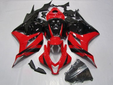 Best 2009-2012 Honda CBR600RR Motorcycle Fairings Kits - Red Glossy Black