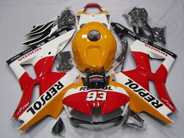 Best 2013-2023 Honda CBR600RR Motorcycle Fairing - Orange White Red Glossy Black Repsol 93