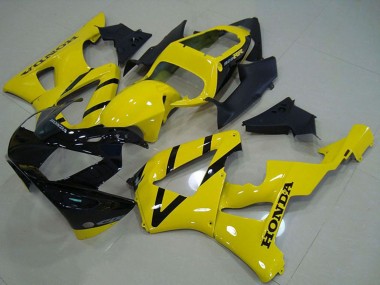 Best 2000-2001 Honda CBR900RR 929 Motorcycle Fairing - Yellow Glossy Black