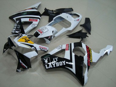 Best 2002-2003 Honda CBR900RR 954 Motorcycle Fairings - White Yellow Glossy Black Rizoma Playboy 14