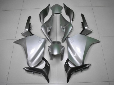 Best 2010-2014 Honda VFR 1200 Motorcycle Fairings - Silver Black
