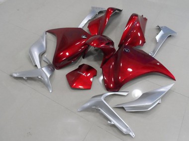 Best 2010-2014 Honda VFR 1200 Motorcycle Fairings - Silver Red