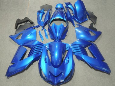 Best 2006-2011 Kawasaki ZX14R ZZR1400 Motorcycle Fairings - Blue
