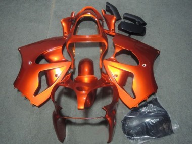 Best 2000-2002 Kawasaki ZX6R Motorcycle Fairings - Orange