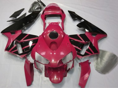 Best 2003-2004 Honda CBR600RR Motorcycle Fairings - Red Glossy Black Stripe