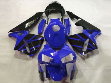 Best 2003-2004 Honda CBR600RR Motorcycle Fairings - Blue Glossy Black OEM Style
