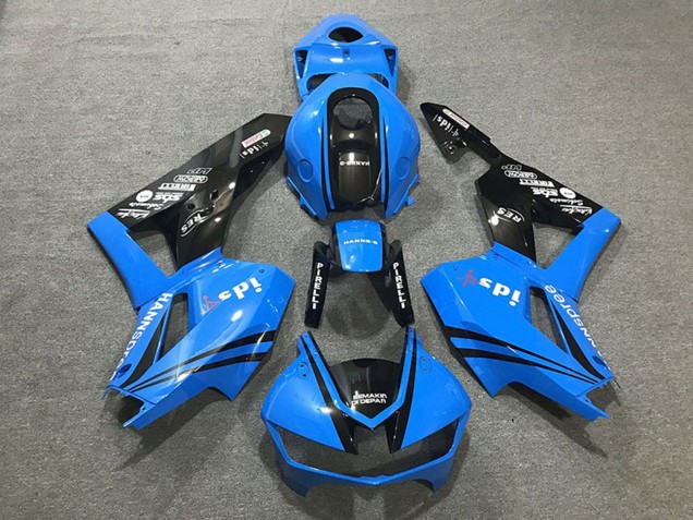 2013-2023 Honda CBR600RR Motorcycle Fairings - Blue Glossy Black