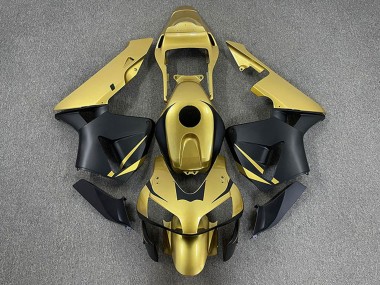 Best 2003-2004 Honda CBR600RR Motorcycle Fairings - Gold Matte Black