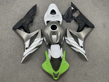 Best 2007-2008 Honda CBR600RR Motorcycle Fairings - Silver White Green Glossy Black