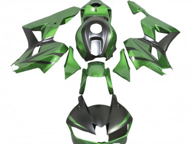 Best 2013-2023 Honda CBR600RR Motorcycle Fairings - Lizard Green Matte Black